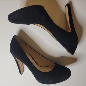 Nine West Brielyn Black Suede Simple Pumps | US Size 8.5